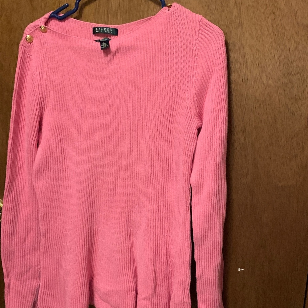 Lauren Ralph Lauren Pink Crew Neck Sweater